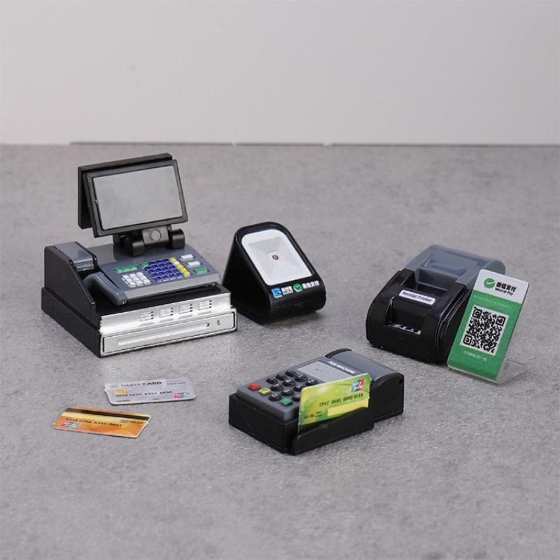 Toy Cash Register - Miniatura de Caixa Registradora de Plástico