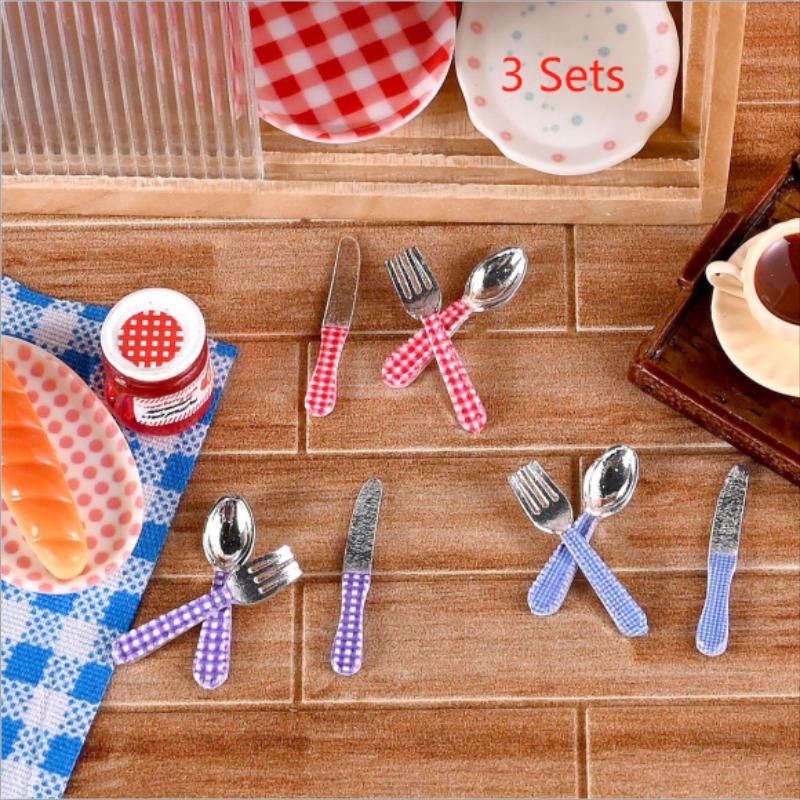 Kids Toys Kitchen Set - 3 conjunto de casa de bonecas