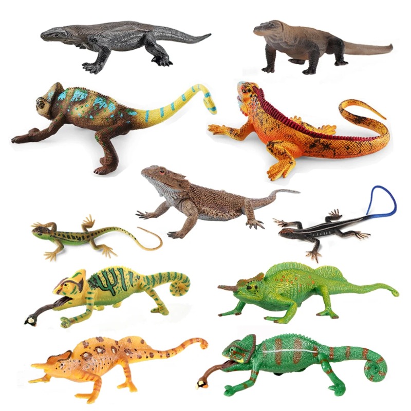 Kids Toys Reviews - Figuras de Iguanas, Lagartos e Camaleões,