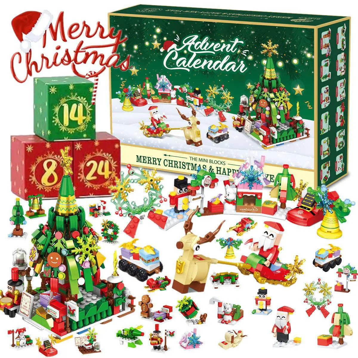 Kids Toys Xmas - Novo conjunto de blocos de construção