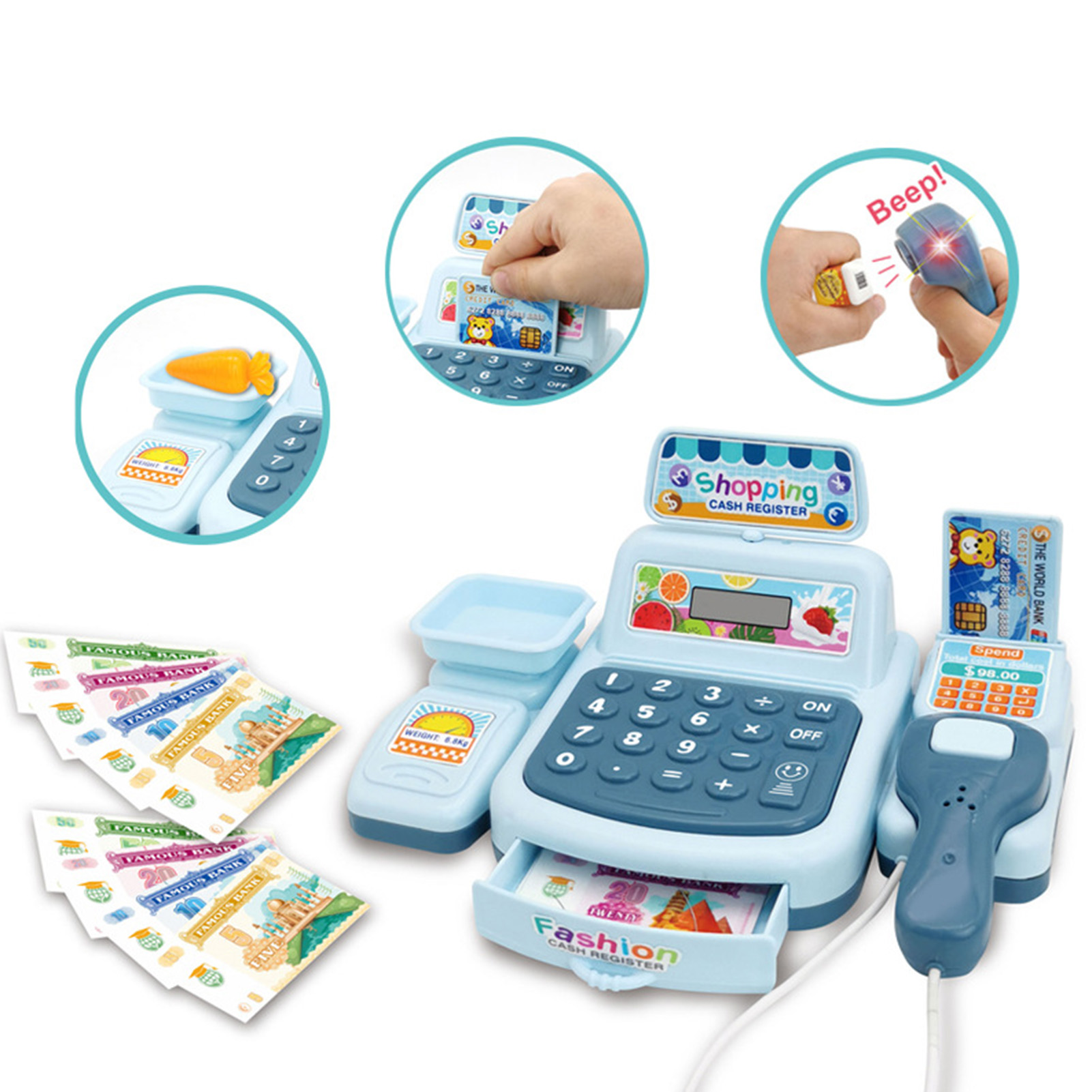 Conjunto de Caixa Registradora - Toy Cash Register avaliação e preço