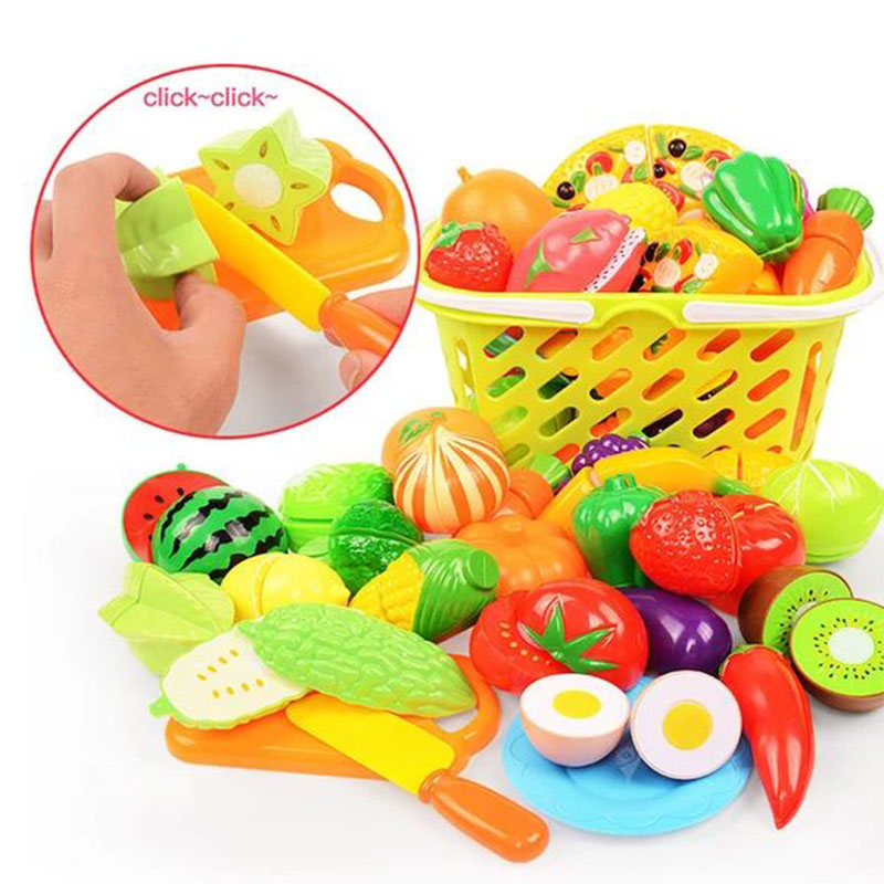 Brinquedos de cortar frutas e  - Kids Toys Kitchen Set avaliação e preço