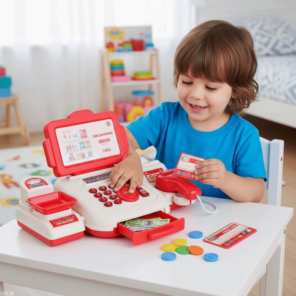 Modelo de Caixa Registradora d - Toy Cash Register avaliação e preço